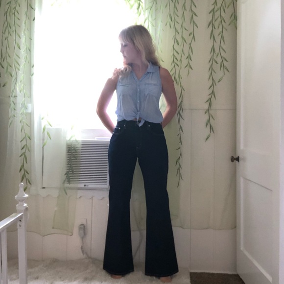 Express Bleus Denim - Vintage 90’s Express Bleus High-Rise Bell Bottoms